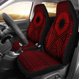 Marshall Islands Car Seat Cover - Marshall Islands Flag Polynesian Tattoo Red - 9 174914 - YourCarButBetter