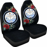 Marshall Islands Car Seat Covers - Marshall Islands Seal Hibiscus - 232125 - YourCarButBetter