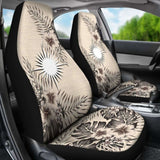 Marshall Islands Car Seat Covers The Beige Hibiscus (Set Of Two) 7 232125 - YourCarButBetter