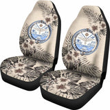 Marshall Islands Car Seat Covers The Beige Hibiscus (Set Of Two) 7 232125 - YourCarButBetter
