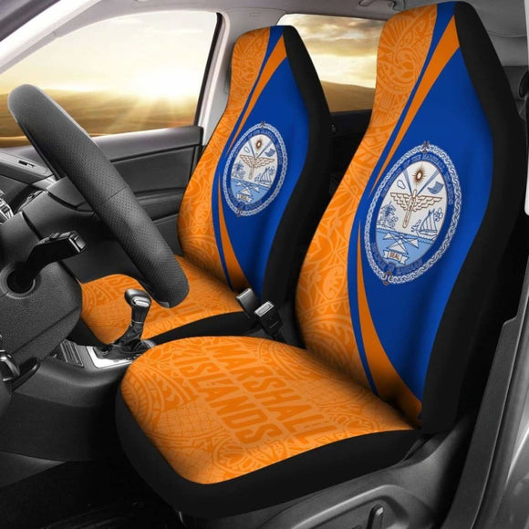 Marshall Islands Polynesian Car Seat Cover Circle Style 05 Amazing 105905 - YourCarButBetter