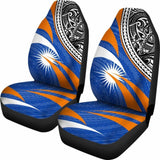 Marshall Islands Polynesian Car Seat Covers - Floral Pattern - 11 153908 - YourCarButBetter