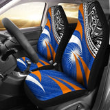 Marshall Islands Polynesian Car Seat Covers - Floral Pattern - 11 153908 - YourCarButBetter