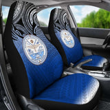 Marshall Islands Polynesian Car Seat Covers - Tattoo Pattern - 12 174914 - YourCarButBetter