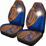 Marshall Islands Polynesian Car Seat Covers - Tribal Tattoo - 12 174914 - YourCarButBetter