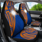 Marshall Islands Polynesian Car Seat Covers - Tribal Tattoo - 12 174914 - YourCarButBetter