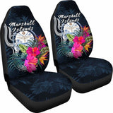Marshall Islands Polynesian Car Seat Covers - Tropical Flower - 105905 - YourCarButBetter
