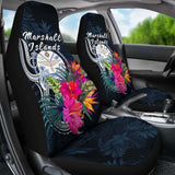 Marshall Islands Polynesian Car Seat Covers - Tropical Flower - 105905 - YourCarButBetter