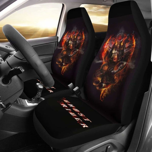 Marvel Comics Ghost Rider Car Seat Covers 094209 - YourCarButBetter