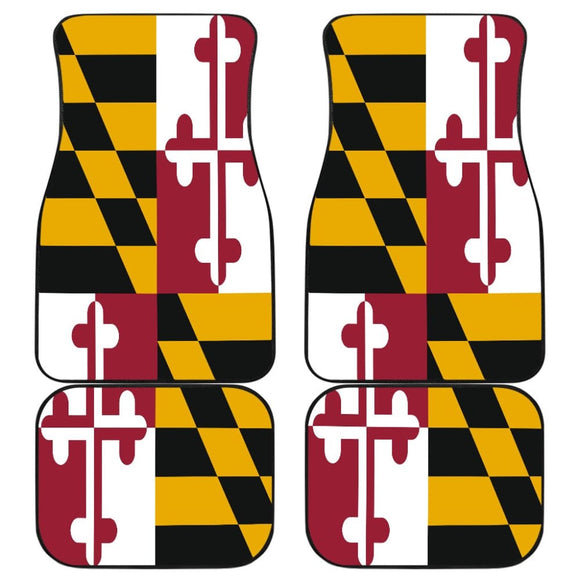 Maryland State Flag Car Floor Mats 213001 - YourCarButBetter