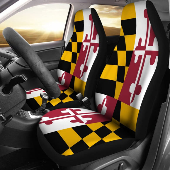 Maryland State Flag Car Seat Covers 213001 - YourCarButBetter
