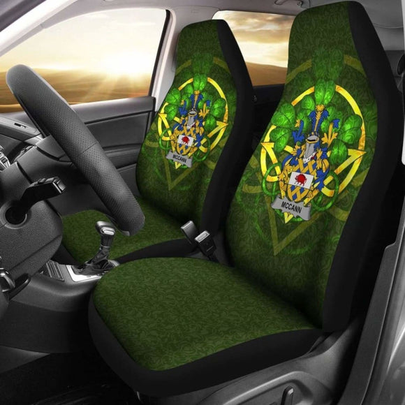 Mccann Ireland Car Seat Cover Celtic Shamrock (Set Of Two) 154230 - YourCarButBetter