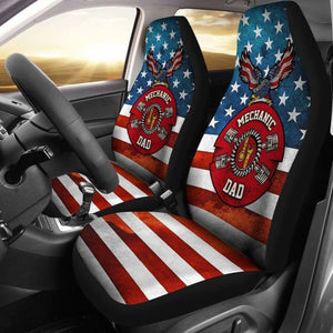 Mechanic Dad American Flag Car Seat Covers Gift 5 174914 - YourCarButBetter