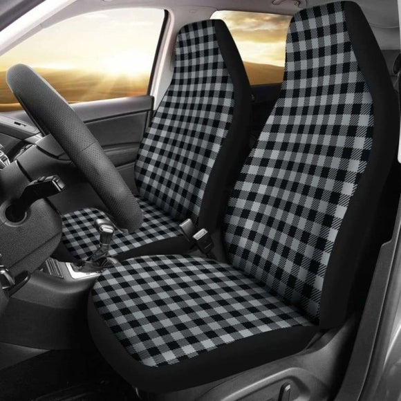 Medium Gray Buffalo Plaid Car Seat Covers 105905 - YourCarButBetter