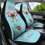 Merry Christmas Candy Printed Car Seat Covers 212303 - YourCarButBetter