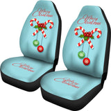 Merry Christmas Candy Printed Car Seat Covers 212303 - YourCarButBetter