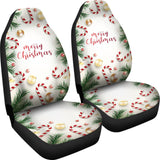 Merry Christmas Candy Xmas Tree Printed Car Seat Covers 212303 - YourCarButBetter