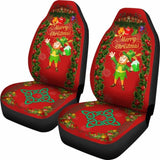 Merry Christmas St. Patrick Car Seat Covers Th5 (Set Of 2) 160830 - YourCarButBetter