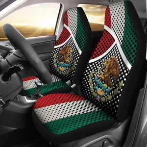 Mexican Flag Car Seat Cover Circular Dot Pattern 550317 - YourCarButBetter