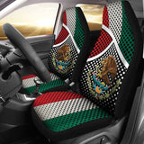 Mexican Flag Car Seat Cover Circular Dot Pattern 550317 - YourCarButBetter