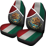 Mexican Flag Car Seat Cover Circular Dot Pattern 550317 - YourCarButBetter