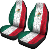 Mexico Flag And Symbols Car Seat Covers 550317 - YourCarButBetter