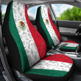 Mexico Flag And Symbols Car Seat Covers 550317 - YourCarButBetter