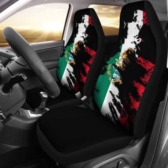 Mexico Flag Painting Car Seat Cover 4 153908 - YourCarButBetter