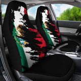 Mexico Flag Painting Car Seat Cover 4 153908 - YourCarButBetter