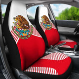 Mexico Red Coat Of Arms Car Seat Covers 2 153908 - YourCarButBetter