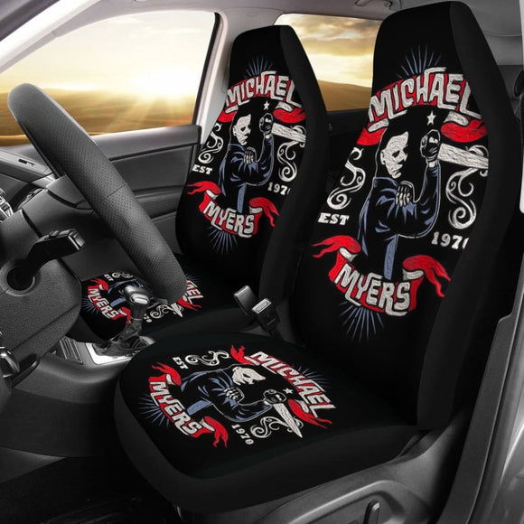 Michael Myers Art Halloween Car Seat Covers Movie Fan Gift 210101 - YourCarButBetter