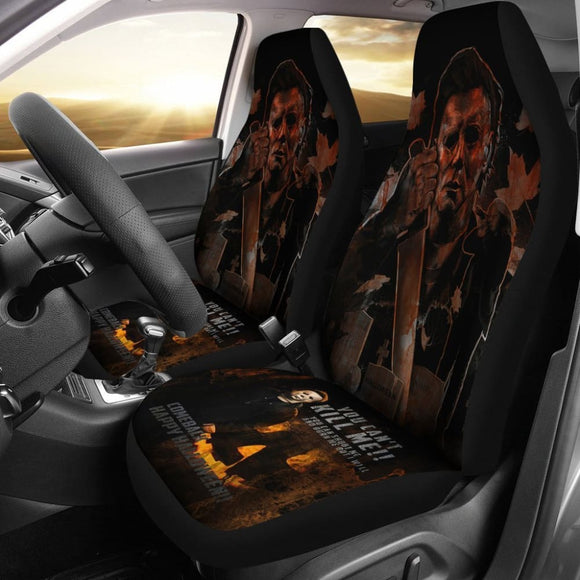 Michael Myers Car Seat Covers Halloween Movie Fan Gift 101819 - YourCarButBetter