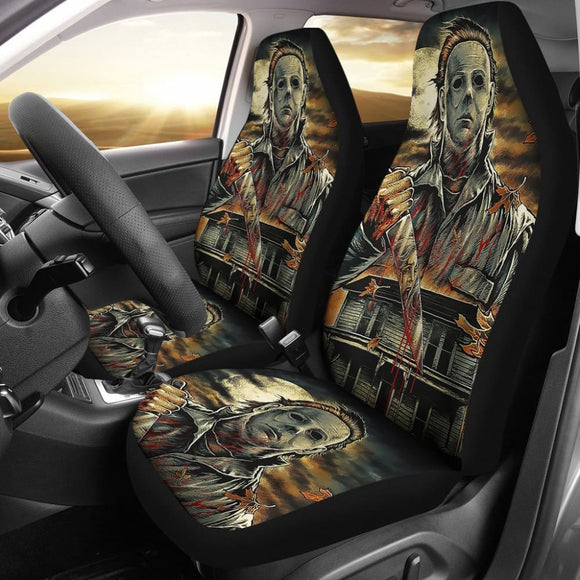 Michael Myers Halloween Car Seat Covers Movie Fan Gift 210101 - YourCarButBetter