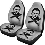 Michael Myers Horror Chef’s Knife Car Seat Covers 212903 - YourCarButBetter
