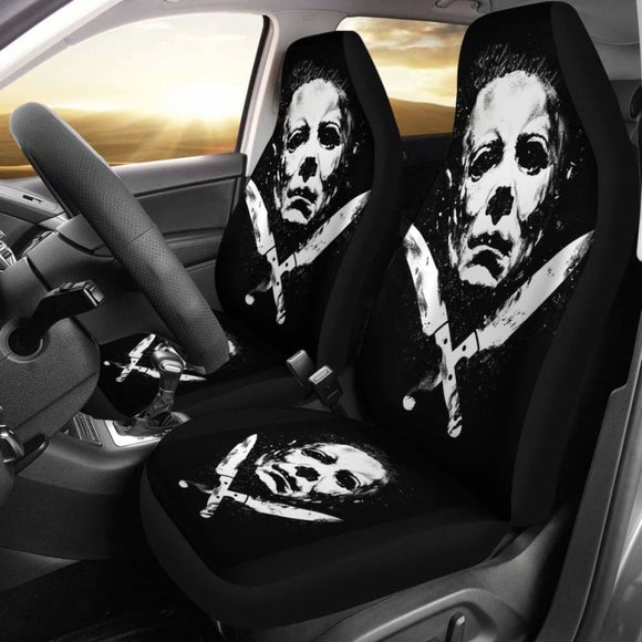 Michael Myers Horror Fan Gift Car Seat Cover 094209 - YourCarButBetter