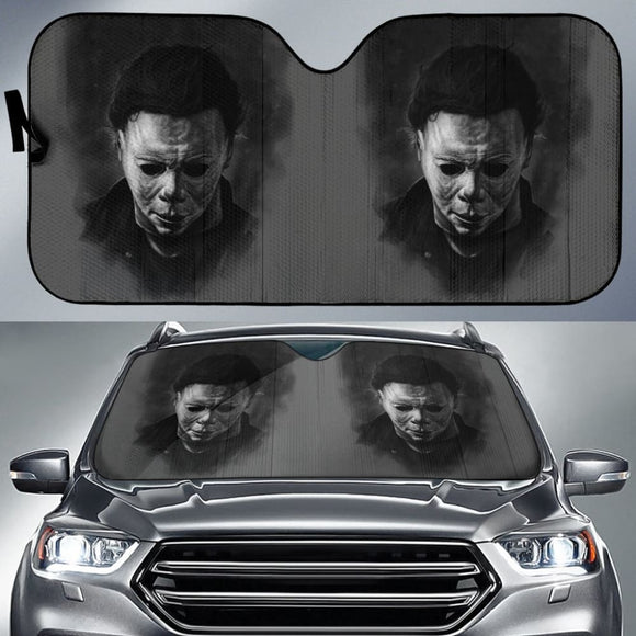 Michael Myers The Shape Car Auto Sun Shades 212903 - YourCarButBetter