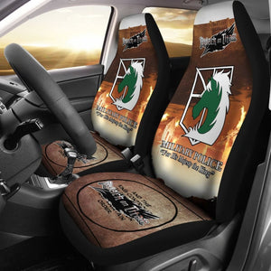 Military Police Attack On Titan Car Seat Covers For Fan Anime 101819 - YourCarButBetter