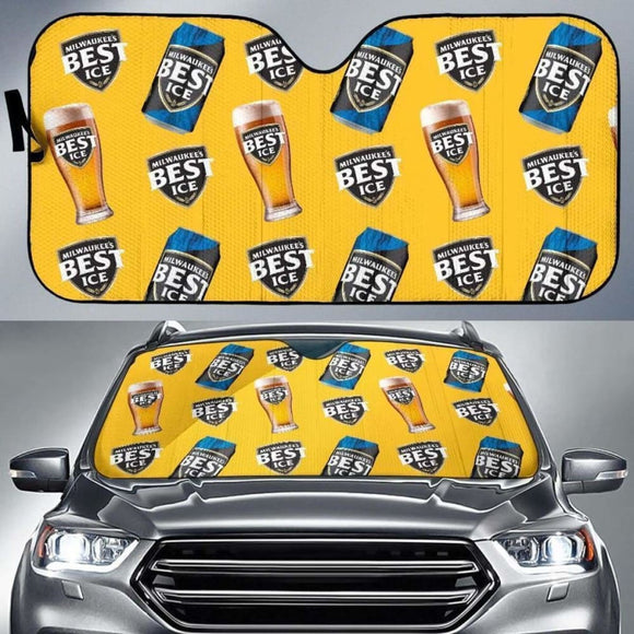 Mil’S Best Ice Car Sun Shade Auto Sun Visor For Beer Lover 102507 - YourCarButBetter