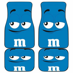 M&M Blue Chocolate Car Floor Mats 094201 - YourCarButBetter