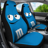 M&M Blue Chocolate Seat Covers 094201 - YourCarButBetter