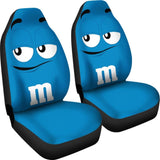 M&M Blue Chocolate Seat Covers 094201 - YourCarButBetter