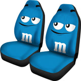 M&M Blue Chocolate Seat Covers 094201 - YourCarButBetter