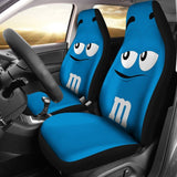 M&M Blue Chocolate Seat Covers 094201 - YourCarButBetter