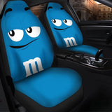 M&M Blue Chocolate Seat Covers 094201 - YourCarButBetter