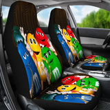 M&M Chocolate Band Seat Covers 094201 - YourCarButBetter