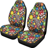 M&M Chocolate Candy Pattern 1 Car Seat Covers Car Accessories Decoration 094201 - YourCarButBetter