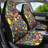 M&M Chocolate Candy Pattern 1 Car Seat Covers Car Accessories Decoration 094201 - YourCarButBetter