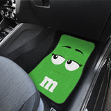 M&M Chocolate Green Front And Back Car Mats 094201 - YourCarButBetter