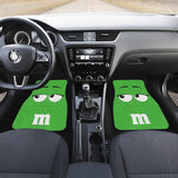 M&M Chocolate Green Front And Back Car Mats 094201 - YourCarButBetter