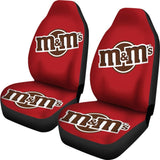 M&M Chocolate Logo Seat Covers 094201 - YourCarButBetter